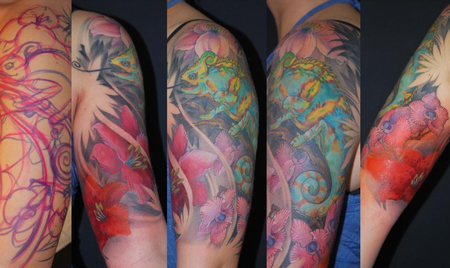 tattoos/ - Color Chameleon Tattoo - 61595